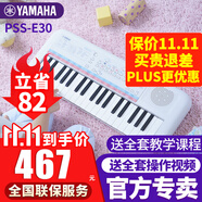 雅馬哈（YAMAHA）兒童電子琴PSS-E30/F30/A50寶寶啟蒙音樂玩具嬰幼兒早教鋼琴 PSS-E30官方標配+全套配件