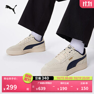 彪馬（PUMA）美式復(fù)古透氣小白鞋男女休閑厚底板鞋運(yùn)動(dòng)鞋CAVEN 391939 杏仁糖色-海軍藍(lán)-09 36