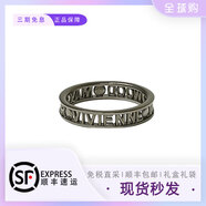 英國vivienne西太后娜娜同款字母鏤空戒指歐美925銀男女情侶指環(huán) 黑色鏤空戒指 8號（L）