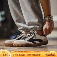 馬登工裝復(fù)古運(yùn)動(dòng)鞋透氣休閑箭頭德訓(xùn)鞋男美式潮流阿甘板鞋百搭小白鞋 米白 【小眾不撞款/鞋子男夏季】 40 (男碼偏大，可參考推薦腳長選擇)