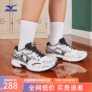 美津濃（MIZUNO）【SPEED 2K】千禧復(fù)古跑鞋男女同款運(yùn)動(dòng)鞋緩震舒適透氣跑步鞋 09/銀黑 36 (225mm)