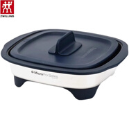 雙立人（ZWILLING）2025年新款高能微烤鍋家用烙餅燒烤牛排中西餐不粘鍋煎鍋微波爐專(zhuān)用平底淺鍋 高能微烤鍋 (高腳)