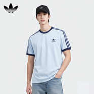 阿迪達(dá)斯 （adidas）三葉草 男女款 3-STRIPES TEE短袖JN7018 L