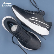 李寧男鞋秋冬季新款款跑步鞋網(wǎng)面透氣輕便回彈休閑慢跑鞋子男士運動(dòng)鞋 黑|色(吾適5Slite V2) 41.5