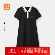 HLA海瀾之家POLO裙女25夏季翻領(lǐng)舒爽棉透氣裙子女裝HNTQW2J304A