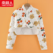 南極人（Nanjiren）護(hù)肩頸椎坎肩睡覺保暖神器長袖護(hù)肩膀男女中老年肩周防寒秋冬披肩 三層夾棉【櫻桃熊】 秋冬厚款 M(80-100斤)