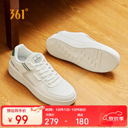 361°運(yùn)動(dòng)男鞋秋冬季學(xué)生復(fù)古厚底增高小白休閑板鞋子男672426615-3