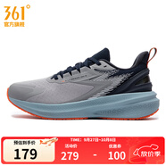 361°男鞋運動(dòng)鞋秋季雨屏防潑水新品耐磨跑步鞋 鋅鐵灰/黑影藍 43