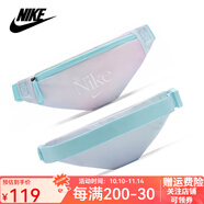 耐克nike腰包男女大容量戶(hù)外運動(dòng)跑步單肩斜跨包胸包禮物送男友 藍/粉色DJ8068-482 均碼