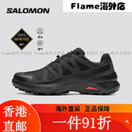 薩洛蒙男款 戶外運(yùn)動防水透氣貼合競速越野跑鞋 SPEEDCROSS PEAK GTX 黑色475588 16 6.5(40)