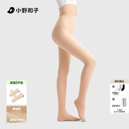 小野和子2025新款打底褲光腿神器女秋冬裸感超自然肉色絲襪加絨加厚連褲襪 厚絨款兩件裝 均碼 白皙膚-連腳-短款