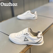品牌輕奢男鞋2025夏季新款網(wǎng)面透氣百搭阿甘鞋皮面舒適休閑鞋子男 白灰 【網(wǎng)面透氣】 39 -皮鞋碼,偏大
