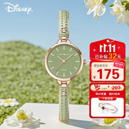 迪士尼（Disney）手表女款輕奢小眾高顏值拼接式手鏈腕表女士防水小綠表生日送女生