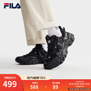 斐樂(lè)（FILA）休閑鞋貓爪鞋5代運(yùn)動(dòng)鞋春季新款男鞋老爹鞋 黑-BK 40.5