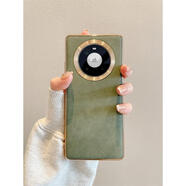 適用華為mate60pro手機殼皮質(zhì)翻毛皮mete50金屬鏡頭新款感mt30202 榮耀款為精孔攝像頭 華為nova10