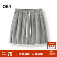 森馬（Semir）半身裙女蕾絲花邊百褶裙溫柔俏皮2025夏季松緊腰短裙107425120005