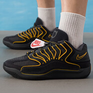 NIKE耐克男子籃球鞋KD18 EP舒適休閑防滑輕便耐磨緩震秋季低幫運動(dòng)鞋 HV1991-002/黑/黃 39