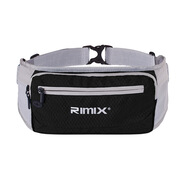 rimix大容量多口袋運動(dòng)腰包戶(hù)外運動(dòng)跑步馬拉松登山男女通用掛包斜挎包 黑色