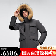 波司登（BOSIDENG）羽絨服極寒新款情侶裝爆款冬裝經(jīng)典 【明星同款】極地灰8270 5XL 195/112A 【體重約190斤-200斤】