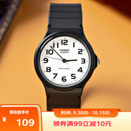 卡西歐（CASIO）小黑表男女表中性學(xué)生公務(wù)員考試中高考可用石英表MQ-24-7B2