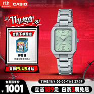 卡西歐（CASIO）手表女士SHEEN簡(jiǎn)約石英腕表冰晶藍(lán)送女友SHE-4555D-3A