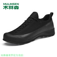 木林森男鞋夏季新款運動(dòng)戶(hù)外透氣休閑鞋男士耐磨防滑登山徒步鞋子網(wǎng)布鞋 黑色 38 運動(dòng)鞋碼