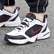 耐克（NIKE）男鞋秋季新款運動(dòng)鞋M2K復古老爹鞋厚底潮流休閑鞋緩震耐磨跑步鞋 415445-101/老爹鞋/白黑紅 42