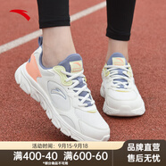 安踏女鞋運(yùn)動(dòng)鞋跑步鞋夏季網(wǎng)面透氣軟底減震防滑旅游媽媽鞋黑色跑鞋 【皮網(wǎng)四季通用】白/紫/粉5566-3 38