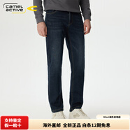 駱駝動(dòng)感（camel active）德國(guó)駱駝動(dòng)感男裝冬季新款復(fù)古水洗牛仔褲男士休閑直筒牛仔褲 085深藍(lán)2 29