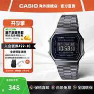 卡西歐（CASIO）手表旗艦店 黑客帝國防水學生男石英電子小黑表 輕奢情人節(jié)禮物 A168WGG-1BDF