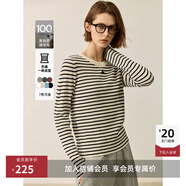 LILY【100美麗諾綿羊毛】冬新款女裝修身多色圓領(lǐng)針織衫打底 601白色 XL