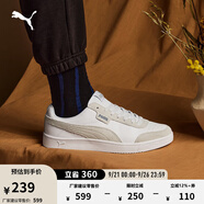 彪馬（PUMA）經(jīng)典復(fù)古透氣小白鞋男女撞色休閑板鞋運(yùn)動(dòng)鞋COURT 371931 白-水泥灰-03 43