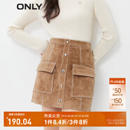 ONLY秋冬時(shí)尚百搭氣質(zhì)A字短裙半身裙女|12339M002 H9Z  褐綠色 165/68A/MR