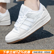 阿迪達(dá)斯（adidas）三葉草男鞋女鞋25秋新款低幫板鞋復(fù)古潮流休閑鞋舒適運動鞋滑板鞋 6858/白色/情侶款/FORUM LOW 40.5 內(nèi)長250mm