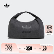 adidas「云朵包」牛仔風(fēng)大容量運(yùn)動(dòng)挎包女子阿迪達(dá)斯官方三葉草 黑色 NS