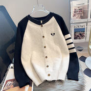 森馬（Semir）女士毛衣女裝秋裝春秋外穿內搭2024年新款打底針織衫上衣 米色【今年流行/上衣/小坎肩/時(shí)尚洋氣/毛線(xiàn)/歐貨 S