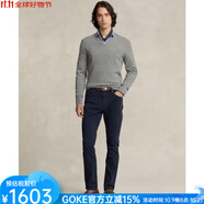 Polo Ralph Lauren男士Varick修身直筒牛津斜紋棉布褲舒適棉質(zhì)長(cháng)褲通勤褲15885845 Aviator Navy 42 x32