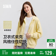 森馬迪士尼米奇家族合作外套女連帽寬松2025春季繡花夾克109125108001