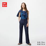 優(yōu)衣庫女裝修身喇叭牛仔褲/彈力水洗產(chǎn)品25秋冬新款480782 479003 480782/69藏青色 L /160/72A