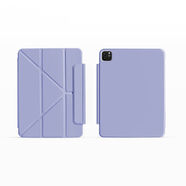 崇尚美新款直供適用iPad11磁吸保護(hù)套pro13Y折Air456iPad雙面夾iP 薰衣草+搭扣 ipadpro13英寸(2024)M4芯片