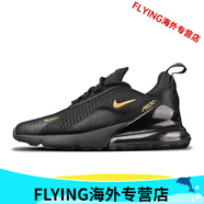 耐克（NIKE）Nike Air Max 270 女鞋櫻花粉氣墊緩震男鞋運(yùn)動(dòng)跑步鞋 AH6789 AH8050-007 黑金 36.5