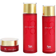 【官方】日本spa蛇毒爽膚水乳液面霜3件套裝女抗初老小紅瓶細膩肌 spatreatment面霜+乳液+爽