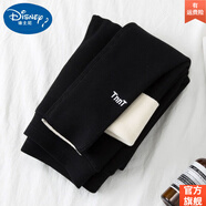 迪士尼（DISNEY）女童打底褲子秋冬外穿中大童兒童打底褲冬裝洋氣加絨加厚寶寶長(cháng)褲 旗 艦官 方黑色加絨款 旗 艦官 方110 建議90-100cm