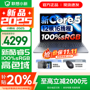 聯(lián)想小新16/小新Pro16GT AI元啟 2025新品可選補貼 高性能輕薄筆記本電腦 學生設計辦公本 標壓酷睿 二代Core5 16G 512G標配｜小新16高配 16英寸 微邊框高清全面屏