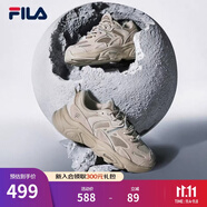 FILA斐樂(lè)女鞋跑步鞋火星二代復(fù)古老爹鞋運(yùn)動(dòng)鞋休閑慢跑鞋MARS Ⅱ 駝絲錦-DO-F12W131116F 37.5