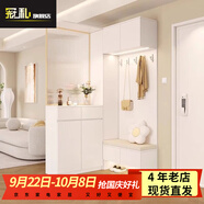 冠私（Guansi）鞋柜門口入戶柜客廳歐式簡約置物柜玄關(guān)柜隔斷柜屏風(fēng)柜家用收納柜 主圖款2:長1160/1160 實(shí)木生態(tài)板【包安裝】