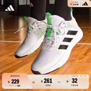 adidas OWNTHEGAME 2.0低幫團隊款實戰(zhàn)運動籃球鞋男子阿迪達斯 白/黑/綠   45