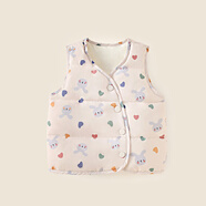 予彼兒童羽絨馬甲6-12歲寶寶男童童輕薄秋冬2025外出外穿嬰兒無袖坎肩 米兔兔 73