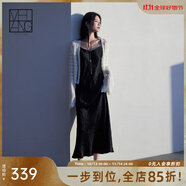 美洋（MEIYANG）赫本序曲醋酸吊帶裙 輕奢緞面細(xì)帶通勤黑色連衣裙夏季新款中長裙 黑色 M