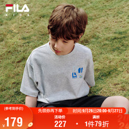 FILA【蘋果T】斐樂童裝兒童短袖T恤2025年夏季男童女童速干衣